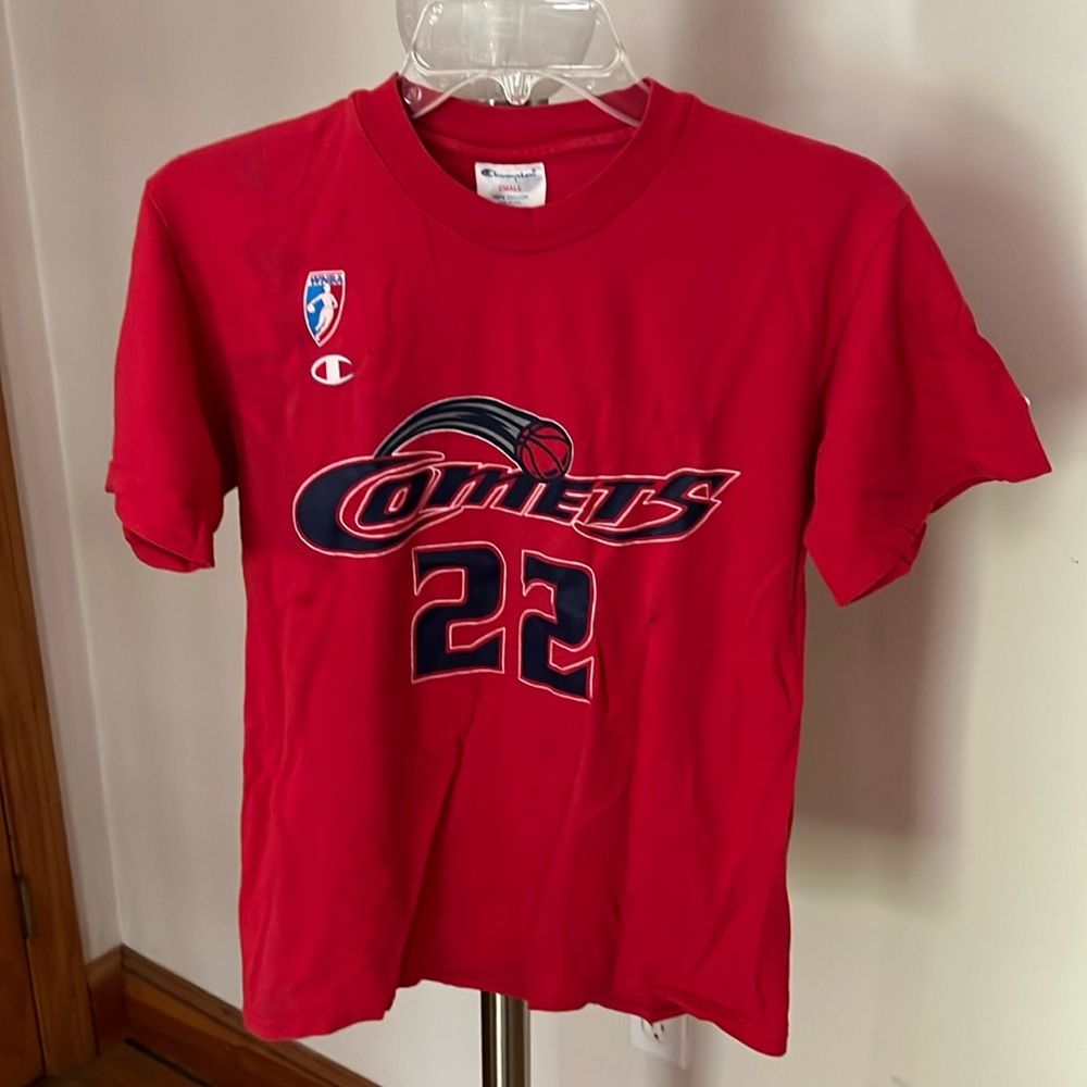 WNBA Sheryl Swoopes #22 Houston Comets T shirt VTG First woman signed into WNBA